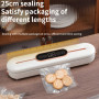 Побутовий вакууматор з дисплеєм Vacuum Sealer ZKFK-006 90W (10 пакетів у подарунок), White