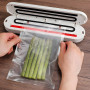 Побутовий вакууматор з дисплеєм Vacuum Sealer ZKFK-006 90W (10 пакетів у подарунок), White