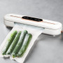 Побутовий вакууматор з дисплеєм Vacuum Sealer ZKFK-006 90W (10 пакетів у подарунок), White