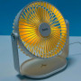 Вентилятор Hoco F14 Powerfull Desktop с ночником для дома или офиса, White