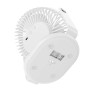 Вентилятор Hoco F14 Powerfull Desktop с ночником для дома или офиса, White