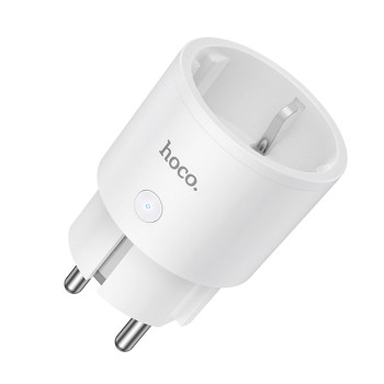 Розумна Wi-Fi розетка HOCO AC16 EU 10A APP and Voice Control, White