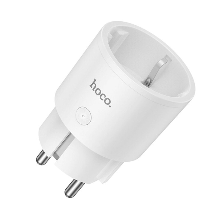 Умная Wi-Fi розетка HOCO AC16 EU 10A APP and Voice Control, White