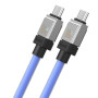Кабель Baseus CAKW000203 CoolPlay Series Fast Charging Cable Type-C to Type-C 100W 1m, Blue
