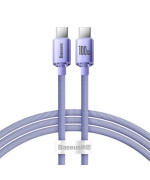 Кабель USB Baseus Crystal Shine Type-C to Type-C 100W, Purple