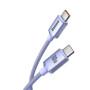 Кабель USB Baseus Crystal Shine Type-C to Type-C 100W, Purple