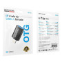 Перехідник OTG Borofone BV26 Lightning - USB 2.0, Black