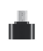 Перехідник OTG "Metall Shot" MicroUSB - USB 2.0, Black
