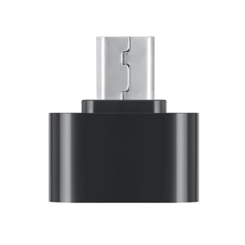 Перехідник OTG "Metall Shot" MicroUSB - USB 2.0, Black