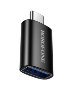 Переходник OTG Borofone BV26C Type-C - USB 3.0, Black