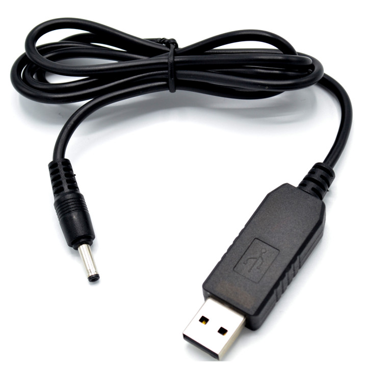 Кабель USB - DC-3.5*1.35мм 12V 1 м, Black