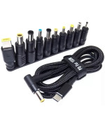 Кабель Type-C to DC 1.8m PD100W DC 5.5*2.5 mm + 10 перехідників