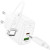 Сетевое зарядное устройство Hoco CS54A PD20W + QC3.0 (1 USB / 1 Type-C) + кабель Type-C – Type-C, White