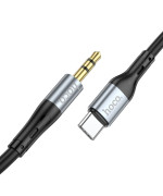 Аудиокабель HOCO UPA22 Type-C to AUX 3.5mm 1m, Black