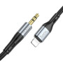 Аудиокабель HOCO UPA22 Lightning to AUX 3.5mm 1m, Black