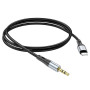 Аудиокабель HOCO UPA22 Lightning to AUX 3.5mm 1m, Black