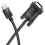 Кабель HOCO US12 HDMI to VGA Male to Male HD data cable 1m, Black