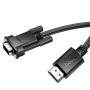 Кабель HOCO US12 HDMI to VGA Male to Male HD data cable 1m, Black