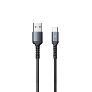 Дата кабель Remax RC-C008 2.4A USB to Micro USB 1m, Black