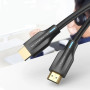 Кабель Vention AAUBF Cotton Braided 8k HDMI to HDMI V2.1 Cable 1m, Black