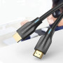 Кабель Vention AAUBH Cotton Braided 8k HDMI to HDMI V2.1 Cable 2m, Black