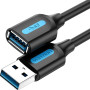Кабель Vention (CBHBG) USB 3.0 Type-A Male to Type-A Female 2A 1.5m, Black