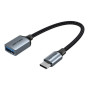 Кабель Vention CCXHB USB 3.0 Type-C Male to Type-A Female OTG Cable 0.15m, Silver