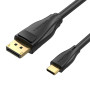 Кабель Vention (CGYBH) 8K HD USB-C to DP DisplayPort 2m, Black