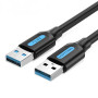 Кабель удлинитель Vention CONBI USB 3.0 Type-A Male to Type-A Male Cable 3m, Black