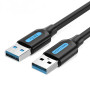 Кабель подовжувач Vention CONBI USB 3.0 Type-A Male to Type-A Male Cable 3m, Black