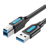 Кабель Vention COOBH USB 3.0 Type-A Male to Type-B Male Printer Cable 2m, Black