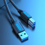 Кабель Vention COOBI USB 3.0 Type-A Male to Type-B Male Printer Cable 3m, Black