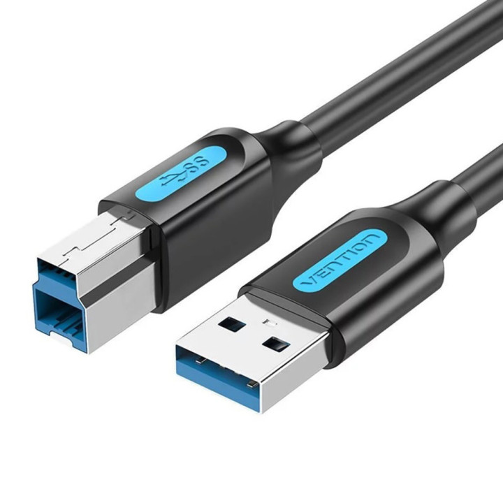 Кабель Vention COOBG USB 3.0 Type-A Male to Type-B Male Printer Cable 1.5m, Black
