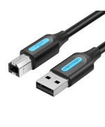 Кабель Vention COQBF для принтера USB 2.0 Type-A Male to Type-B Male 1m, Black
