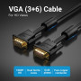 Кабель Vention DAEBG VGA Male to VGA Male с ферритовыми стержнями 1.5m, Black
