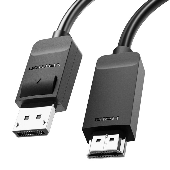 Кабель Vention HAGBG 4k Displayport to HDMI Cable 1.5m, Black