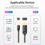 Кабель Vention (HAHBG) 4K Mini DisplayPort to HDMI 1.5m, Black