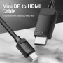 Кабель Vention (HAHBH) 4K Mini DisplayPort to HDMI 2m, Black