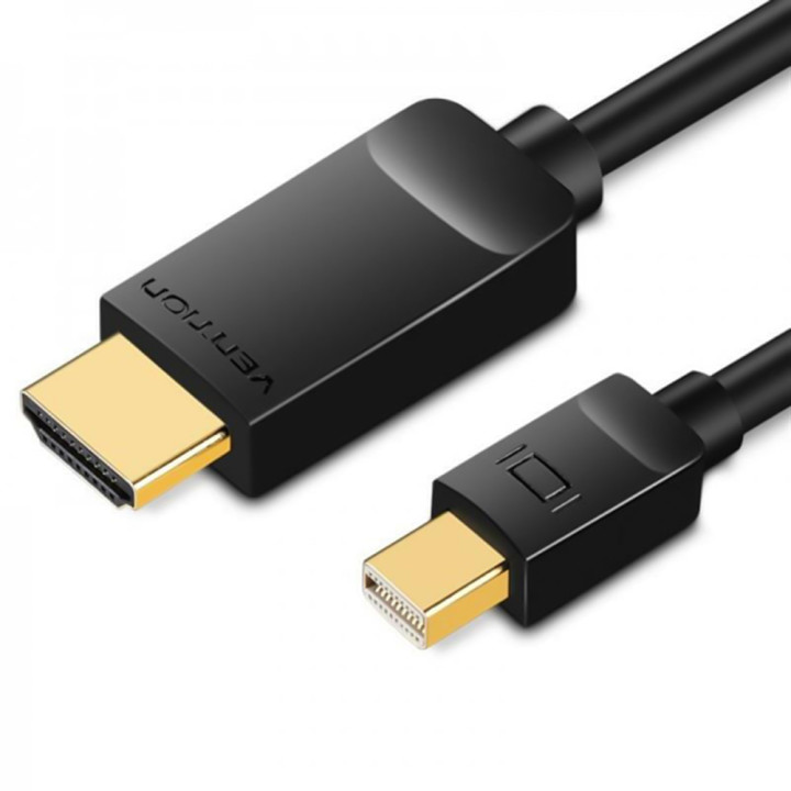 Кабель Vention (HAHBG) 4K Mini DisplayPort to HDMI 1.5m, Black