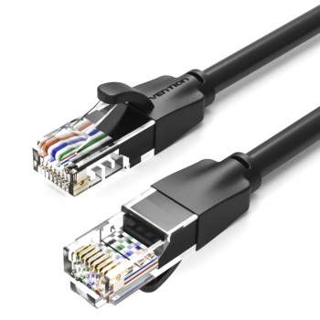 Кабель Vention IBEBF Cat.6 UTP Patch Cable 1m, Black