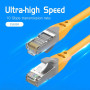 Кабель Vention IBHYD Cat.6A SFTP Ethernet Patch Cable 0.5m, Yellow