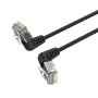 Кабель Vention IBOBG Cat6A UTP Rotate Right Angle Ethernet Patch Cable 1.5m, Black