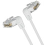 Кабель Vention IBOWD Cat6A UTP Rotate Right Angle Ethernet Patch Cable 0.5m, White