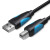 Кабель для принтера Vention USB 2.0 A Male to B Male Print Cable 3m(VAS-A16-B300), Black