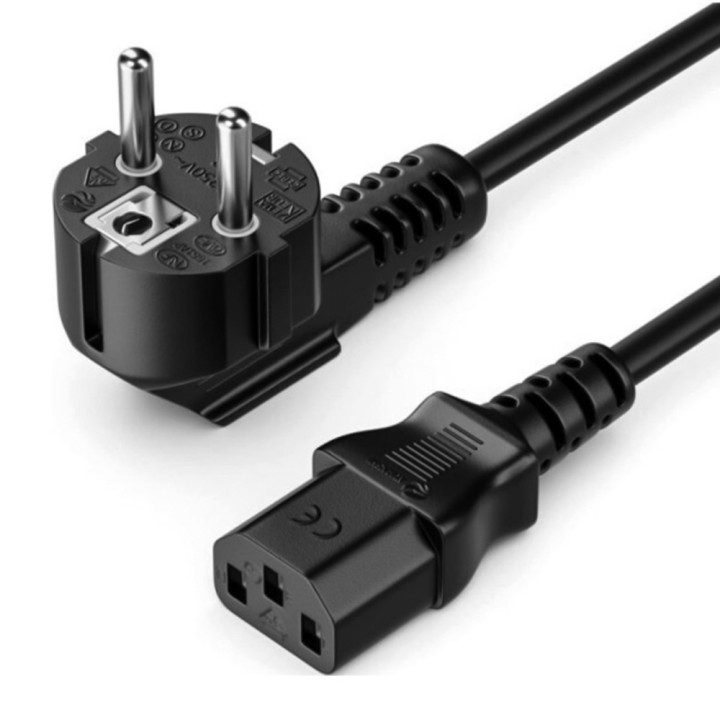 Кабель живлення Vention ZCGBAC 3-Prong Power Cord C13 Connector to EU Plug, Black