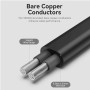 Кабель живлення Vention  ZCLBAC 2-Prong Power Cord C7 Connector to EU Plug, Black
