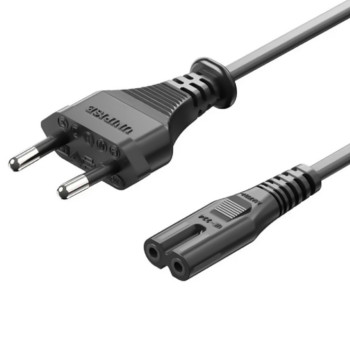 Кабель живлення Vention  ZCLBAC 2-Prong Power Cord C7 Connector to EU Plug, Black