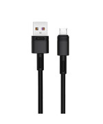 Data кабель з функцією супер швидкої зарядки XO NB-Q166 USB to MicroUSB 5A 1m, Black
