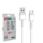 Data кабель с функцией супер быстрой зарядки XO NB-Q166 USB to Type-C 5A 1m, White