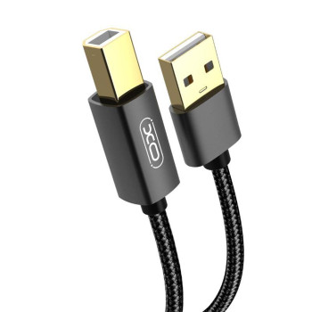 Кабель для принтера XO GB010A USB-A to USB-B, Black